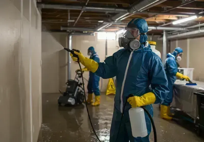 Basement Sanitization and Antimicrobial Treatment process in Lynwood, IL