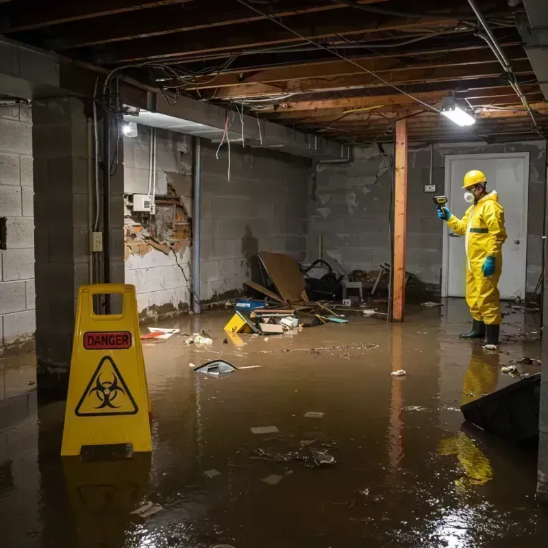 Flooded Basement Electrical Hazard in Lynwood, IL Property